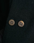 “COMME des GARCONS” 90’s asymmetrical button wool knit cardigan