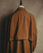 "KENZO" 80's-90's Sculptural double-breasted wool coat