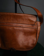 “CELINE” 90’s Leather triomphe shoulder bag