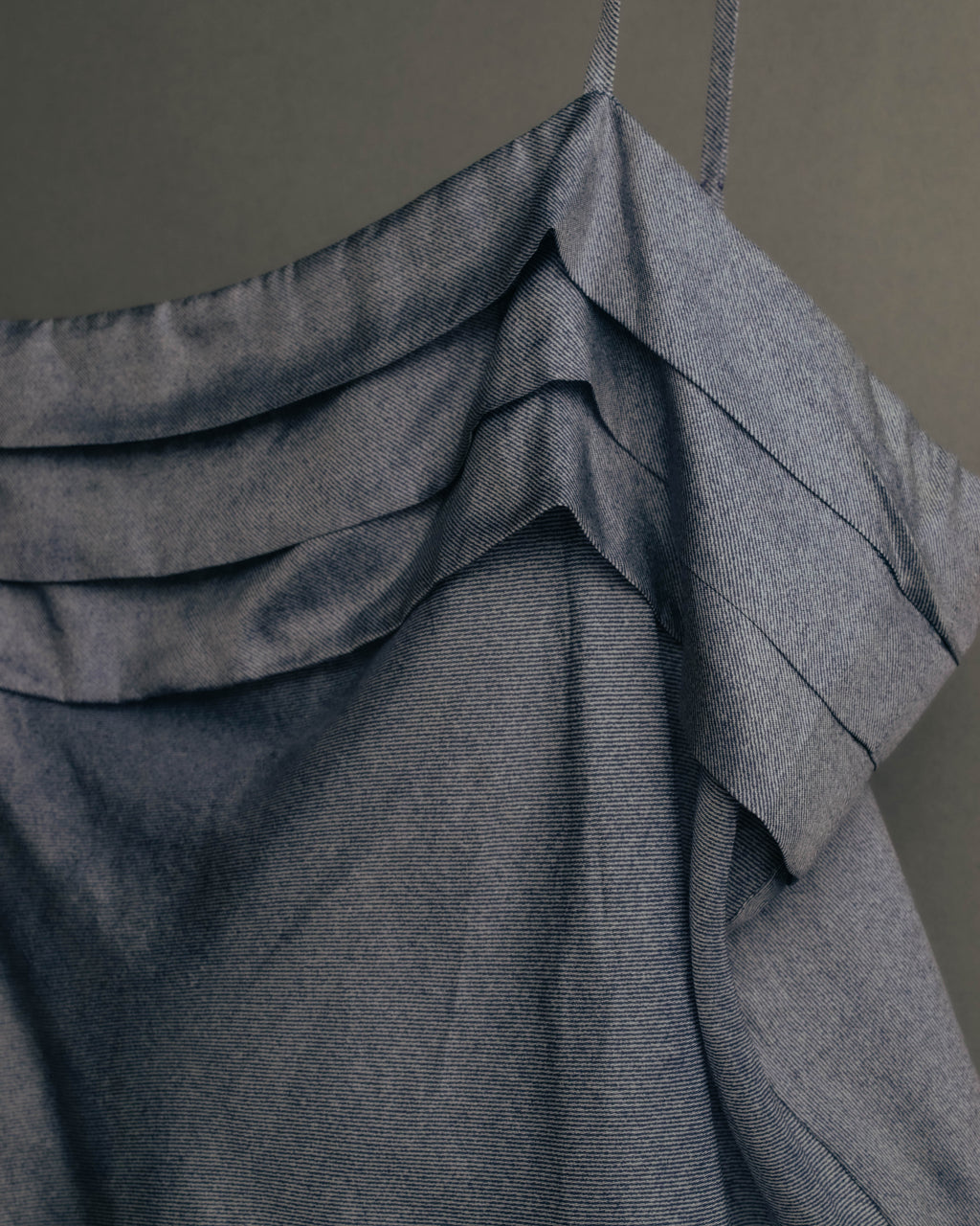 "Miu Miu" 90's-00's Delicate ruffled camisole top