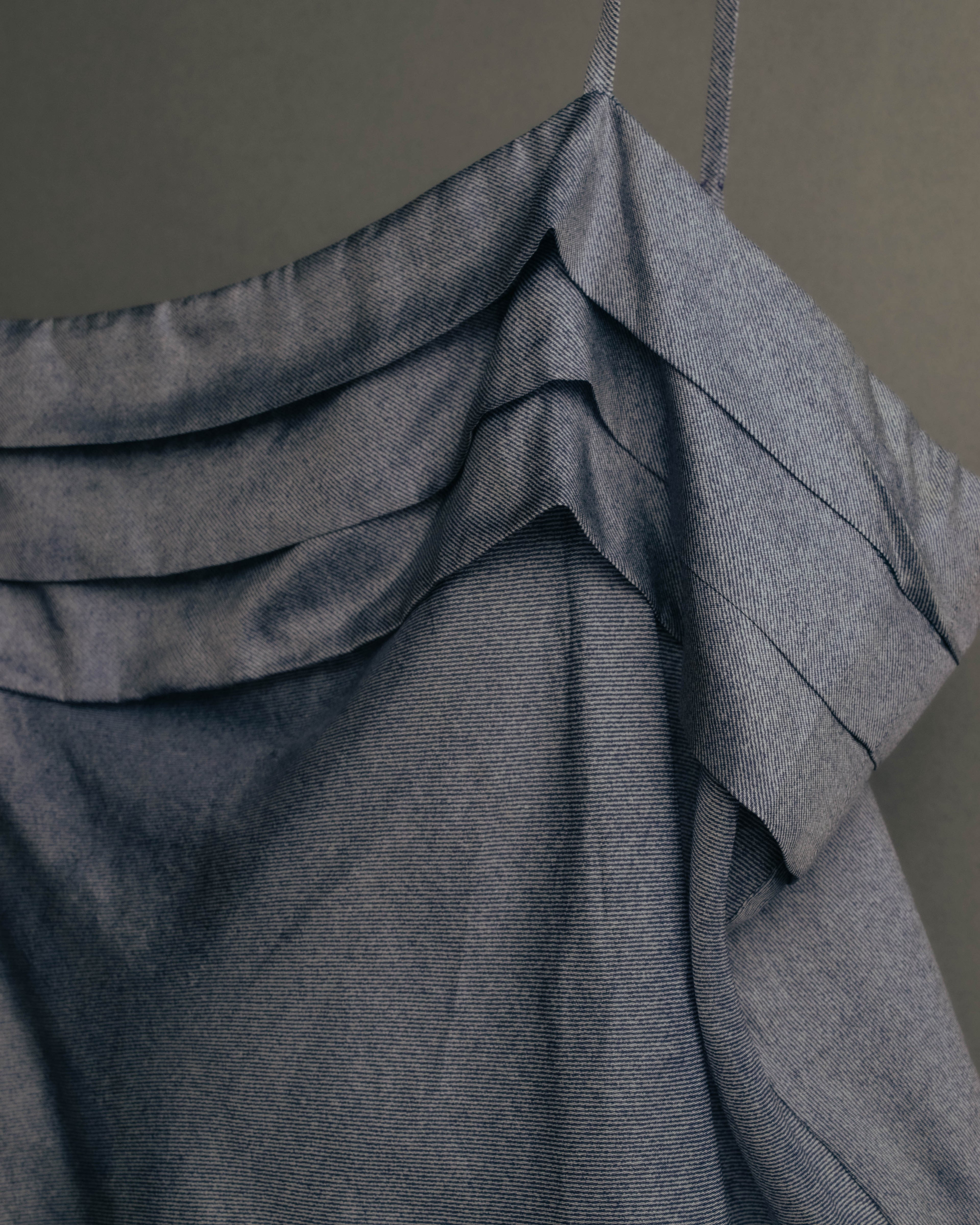 "Miu Miu" 90's-00's Delicate ruffled camisole top