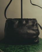 "LOEWE" 1990s to early 2000 ostrich leather shoulder bag