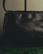 "LOEWE" 1990s to early 2000 ostrich leather shoulder bag