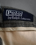 “Polo by Ralph Lauren” 90’s Houndstooth two tuck wool trousers