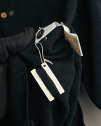“COMME des GARCONS” 90’s asymmetrical button wool knit cardigan