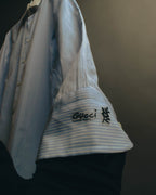 "GUCCI" 10's-20's Striped contrast-collar cotton shirt