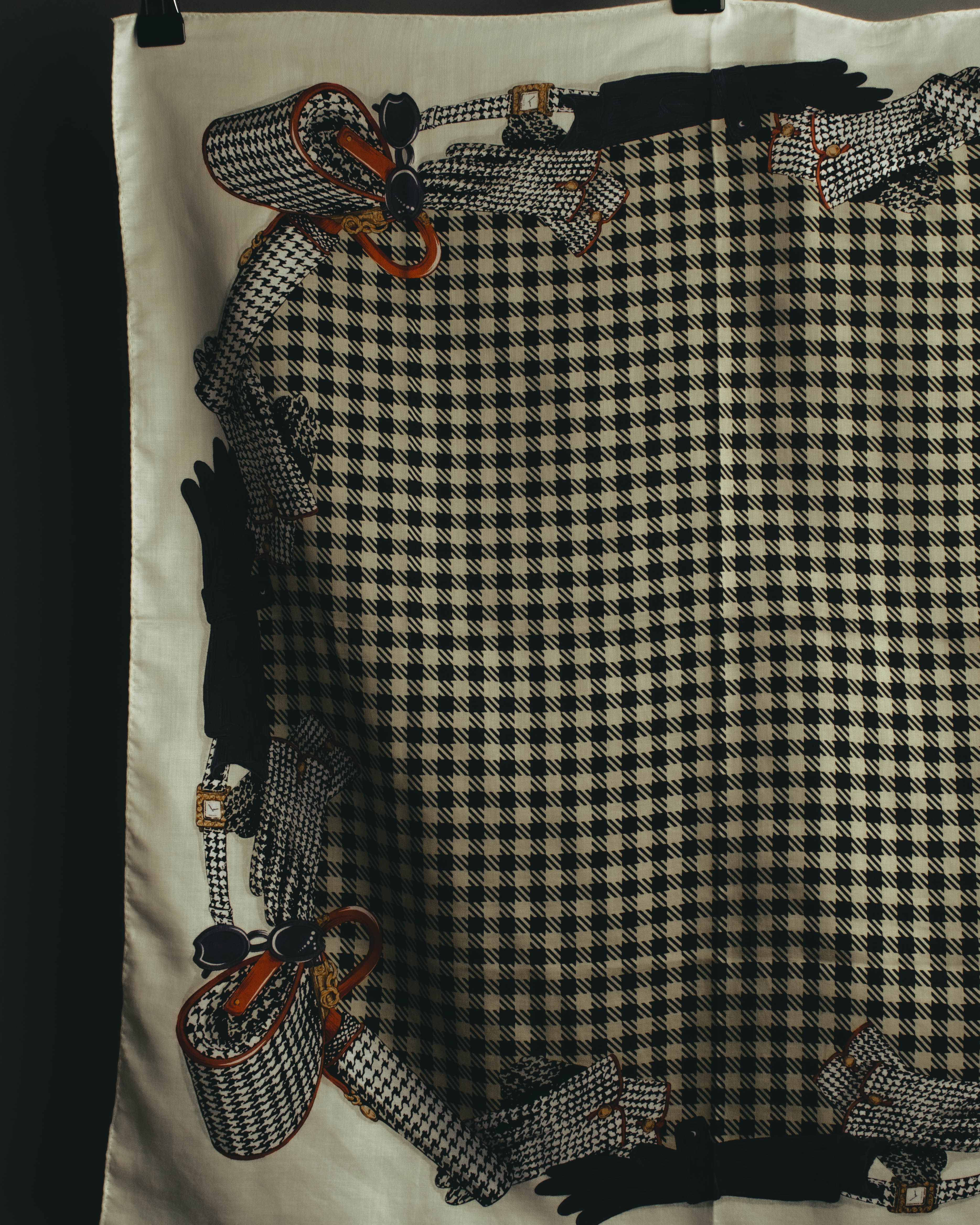 "Christian Dior" 80's Classic printed scarf