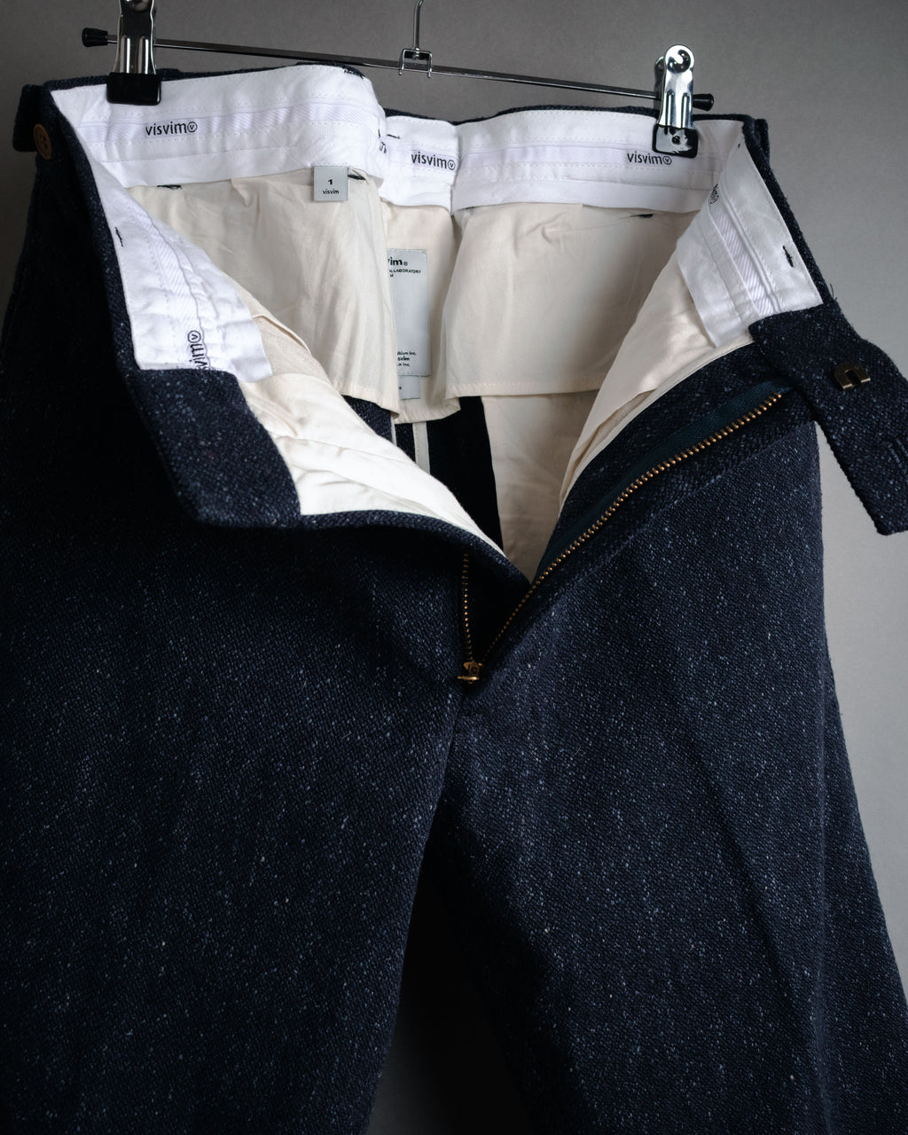“visvim” 2014 AW Nep tweed cinch back trousers