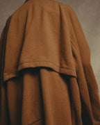 "KENZO" 80's-90's Sculptural double-breasted wool coat