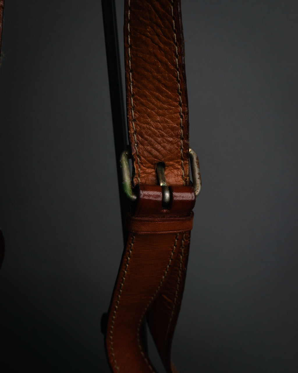 “CELINE” 90’s Leather triomphe shoulder bag