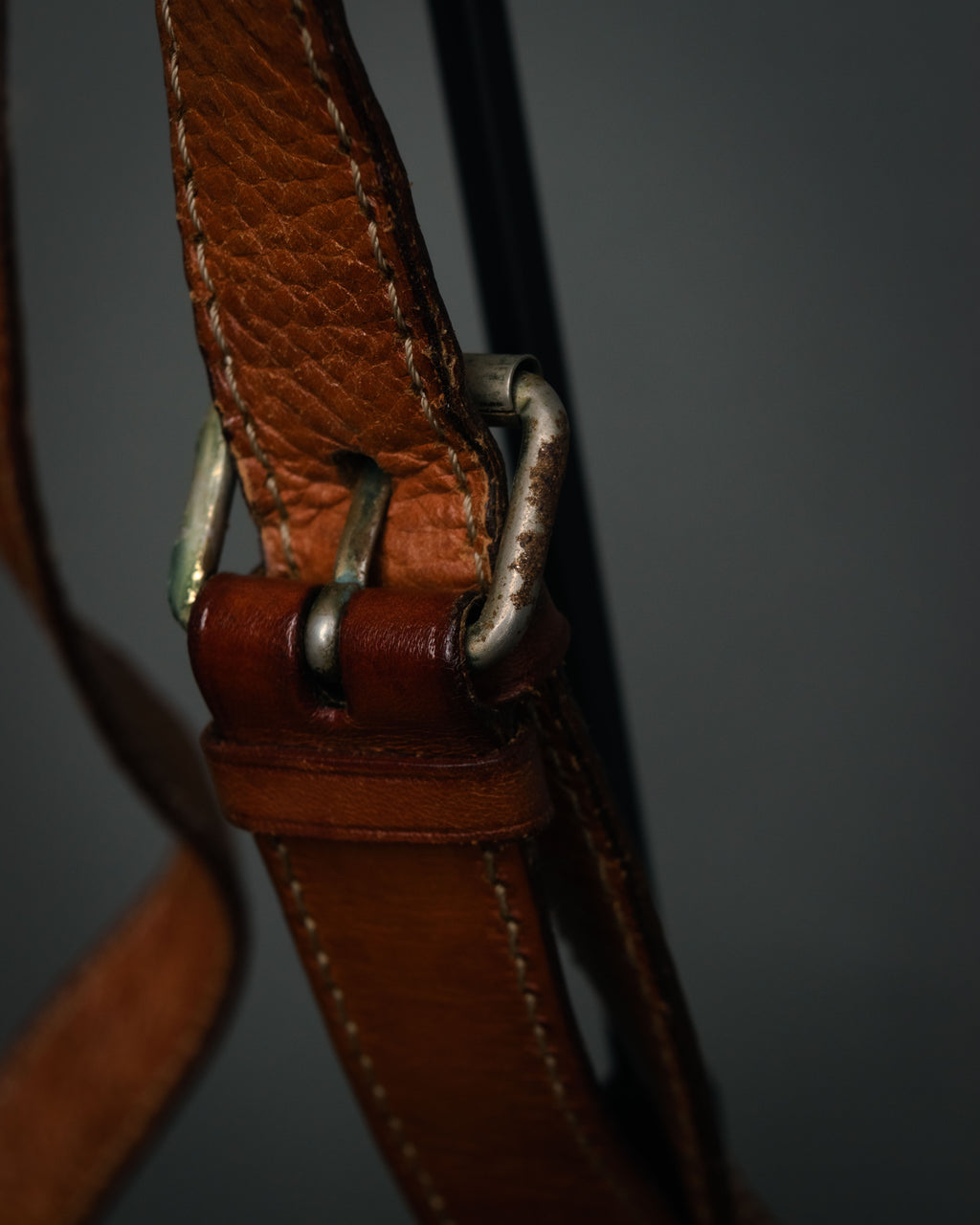 “CELINE” 90’s Leather triomphe shoulder bag