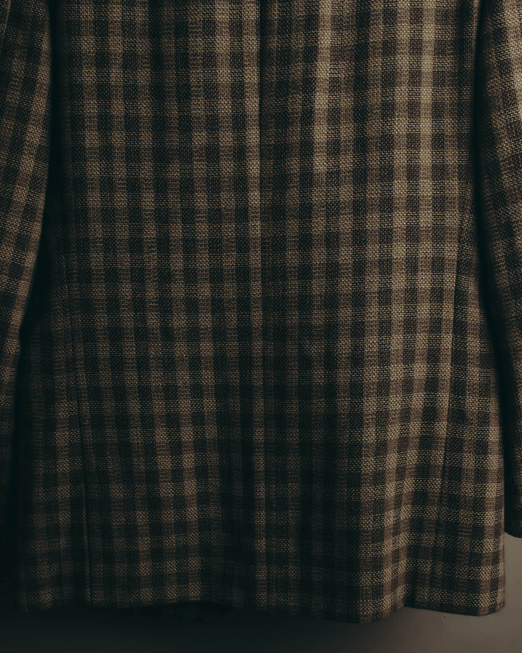 "Salvatore Ferragamo" 90's Brown checked tweed sport coat