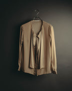 "Chloé" 10's Soft silk bow-tie blouse