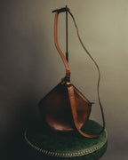 "LOEWE" 80's-90's Sculptural crocodile effect shoulder bag