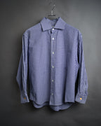 “HERMÈS” 90’s-00’s Gingham cuff shirt