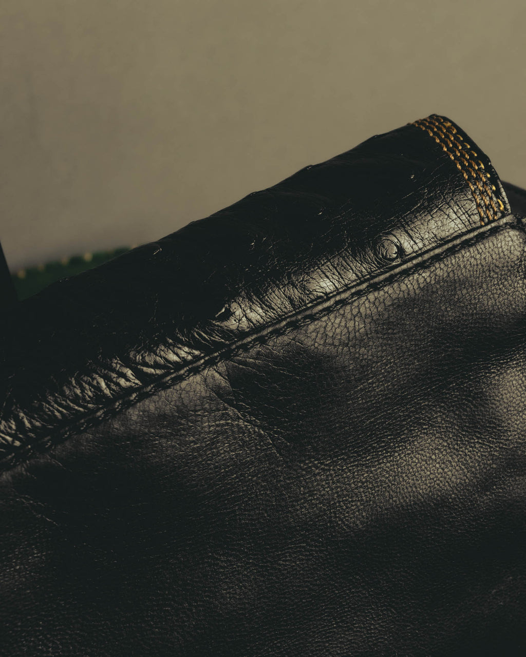 "LOEWE" 1990s to early 2000 ostrich leather shoulder bag