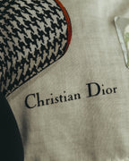 "Christian Dior" 80's Classic printed scarf