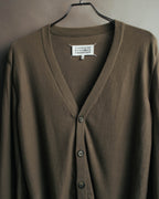 "Maison Martin Margiela" 13SS  Elbow patch v neck knit cardigan