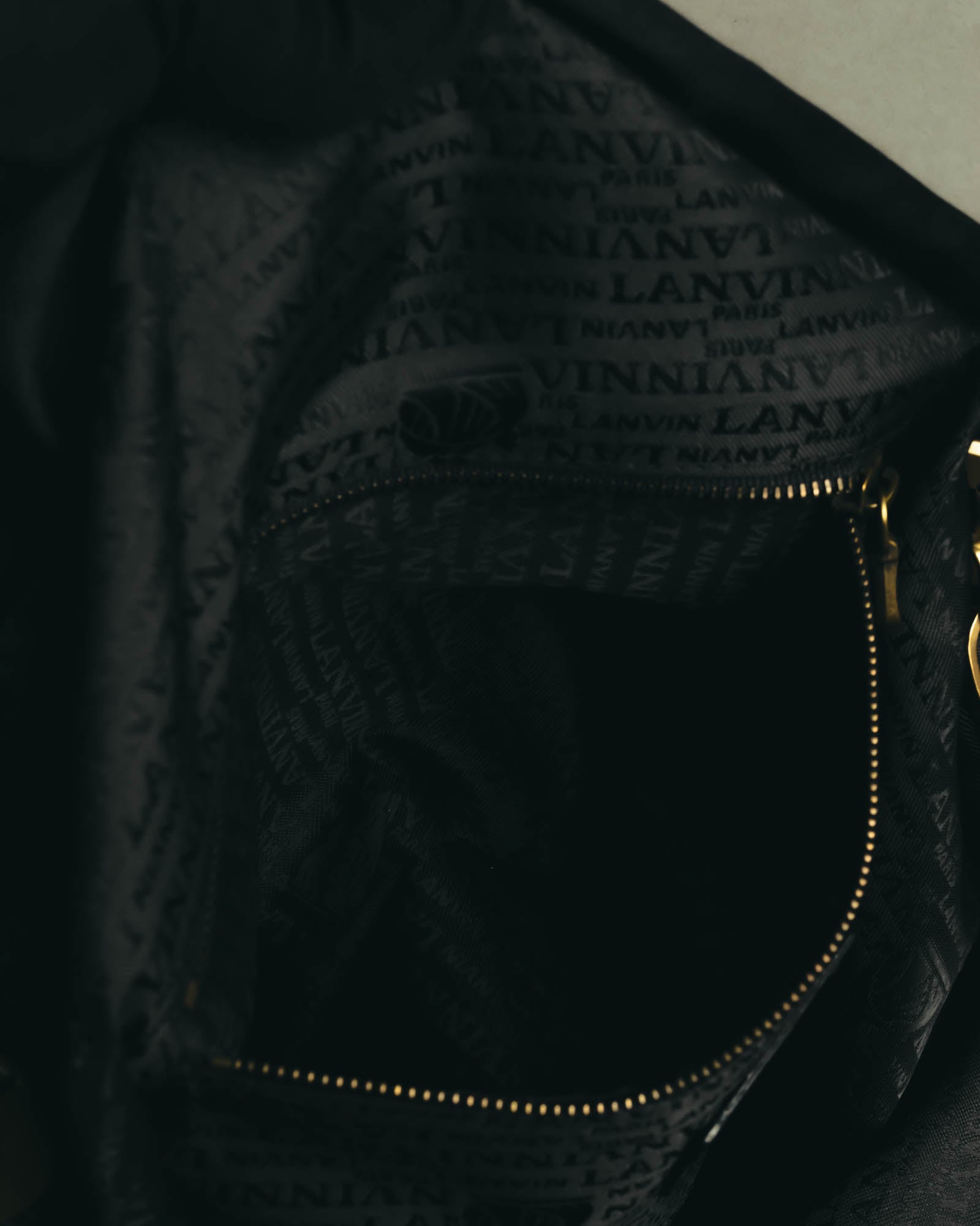 "LANVIN" 00's-10's Quilted leather shoulder bag