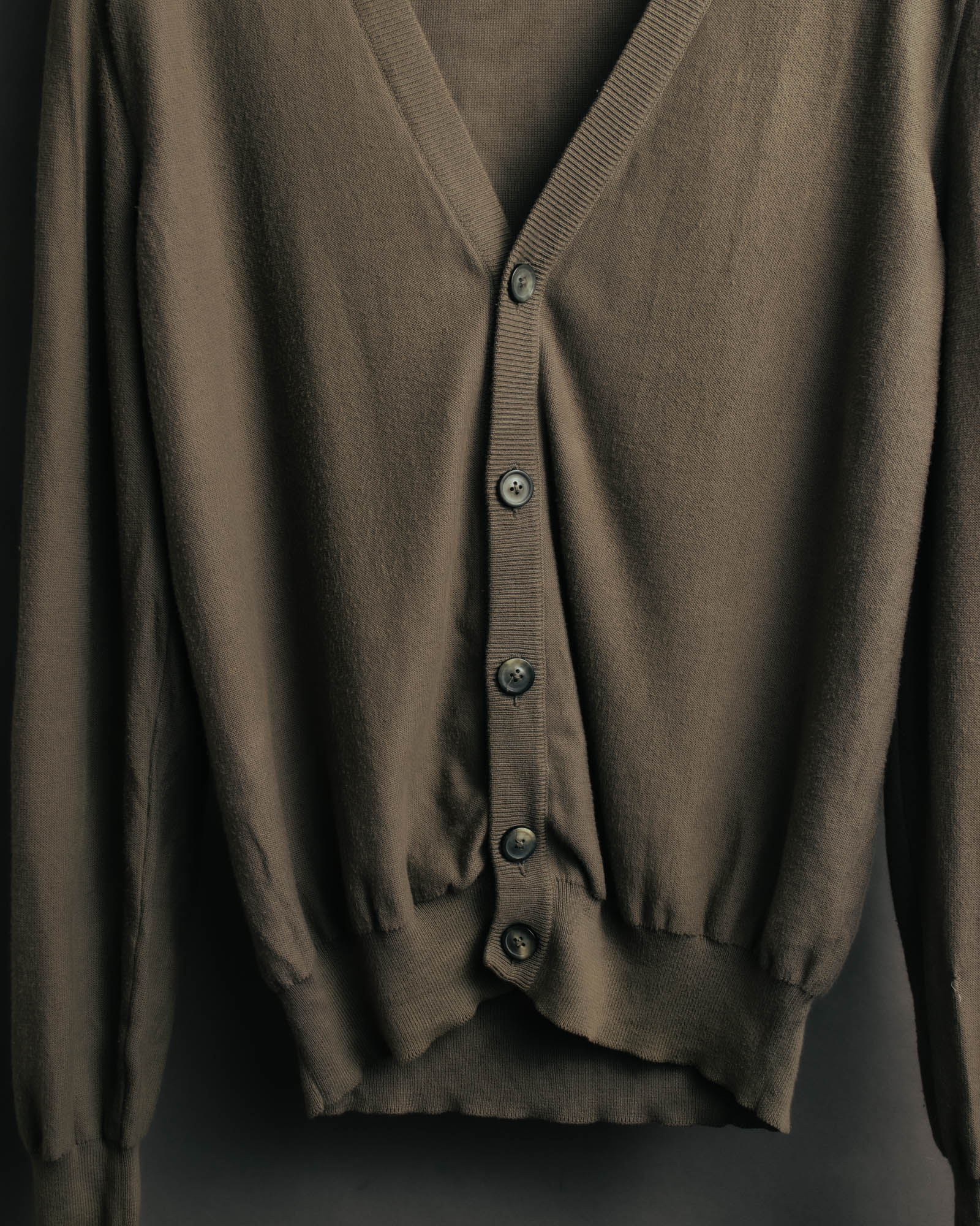 "Maison Martin Margiela" 13SS  Elbow patch v neck knit cardigan