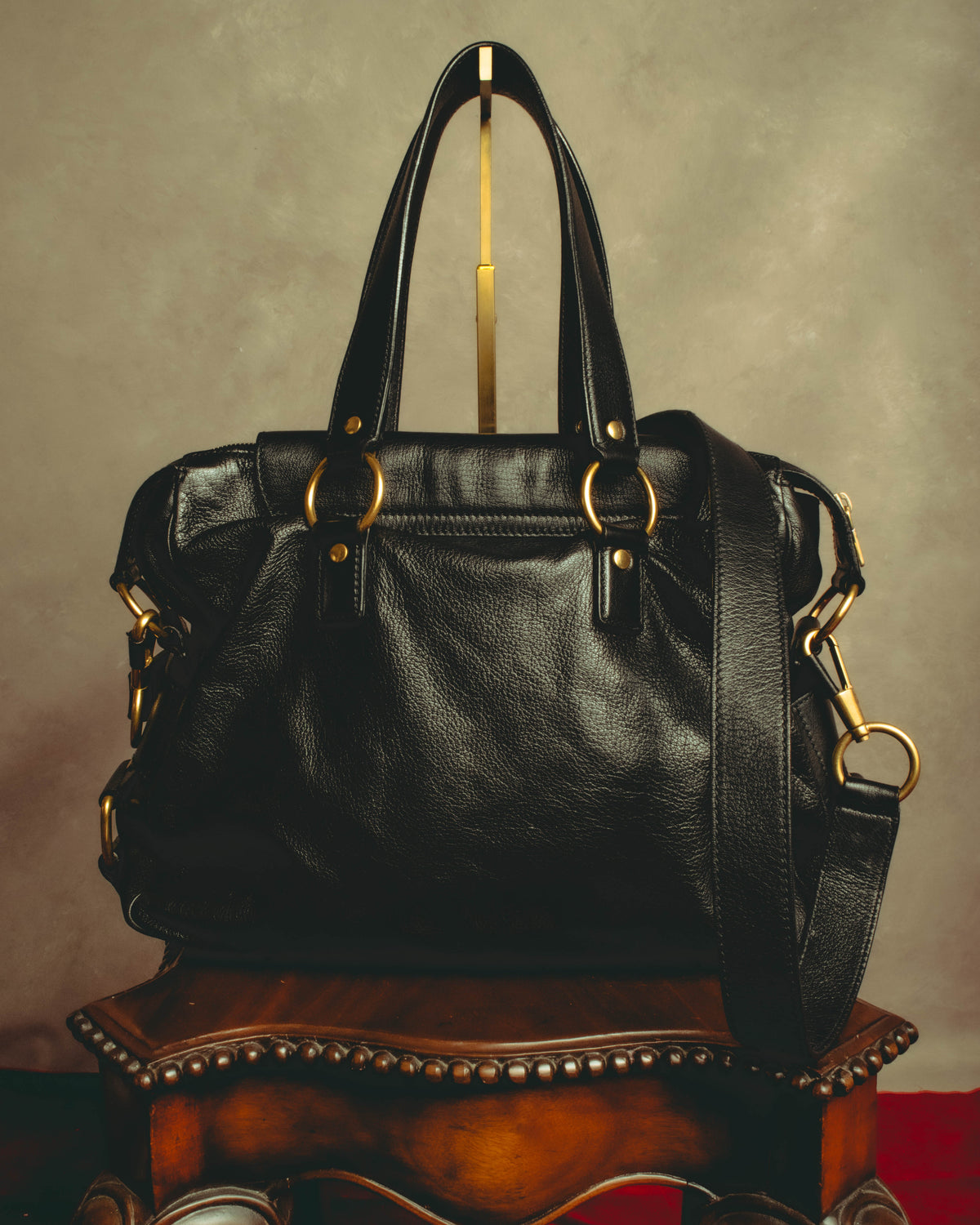 "–SPECIAL– Yves Saint Laurent" 00's-10's Soft leather 2-way handbag