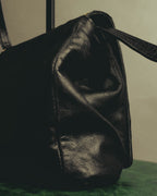 "LOEWE" 1990s to early 2000 ostrich leather shoulder bag