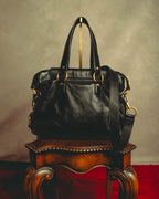 "–SPECIAL– Yves Saint Laurent" 00's-10's Soft leather 2-way handbag
