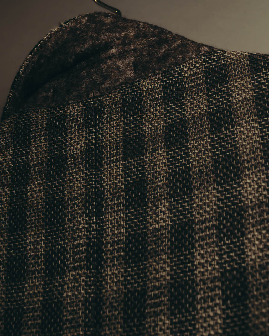 "Salvatore Ferragamo" 90's Brown checked tweed sport coat