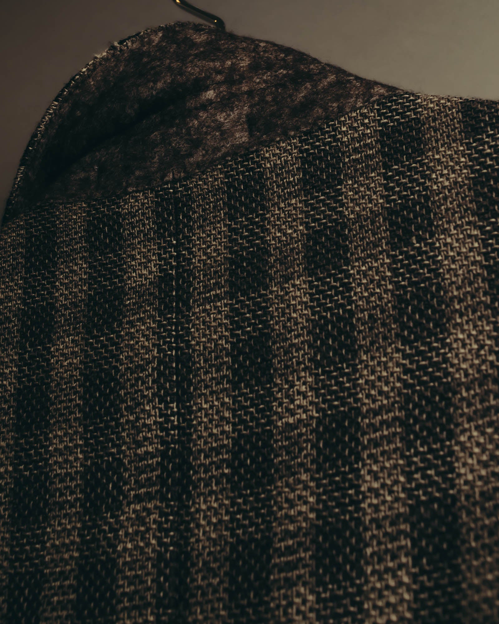 "Salvatore Ferragamo" 90's Brown checked tweed sport coat