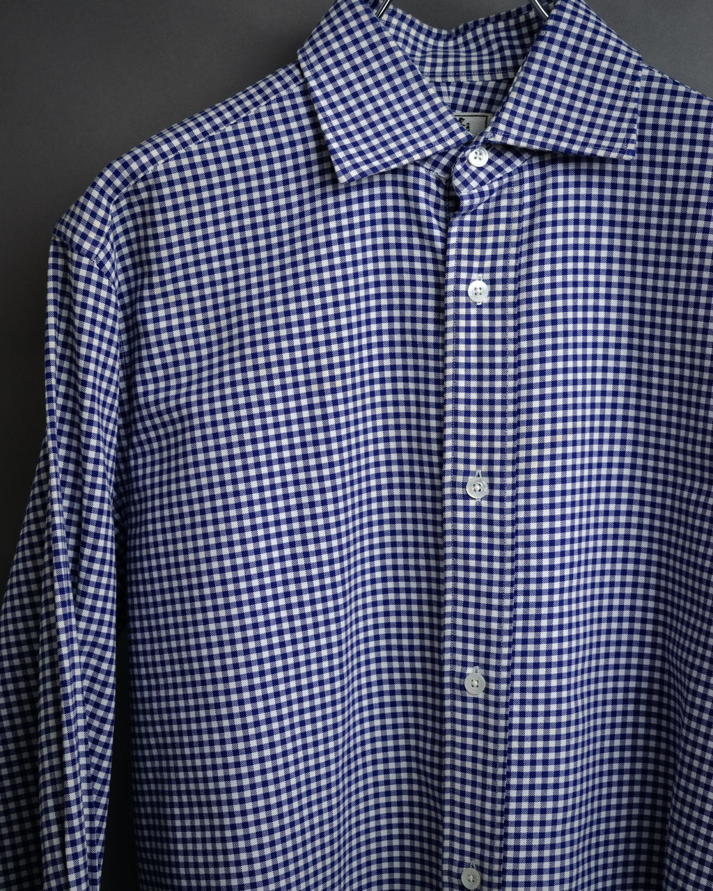 “HERMÈS” 90’s-00’s Gingham cuff shirt