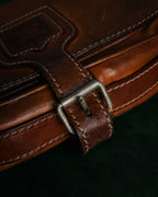 “CELINE” 90’s Leather triomphe shoulder bag