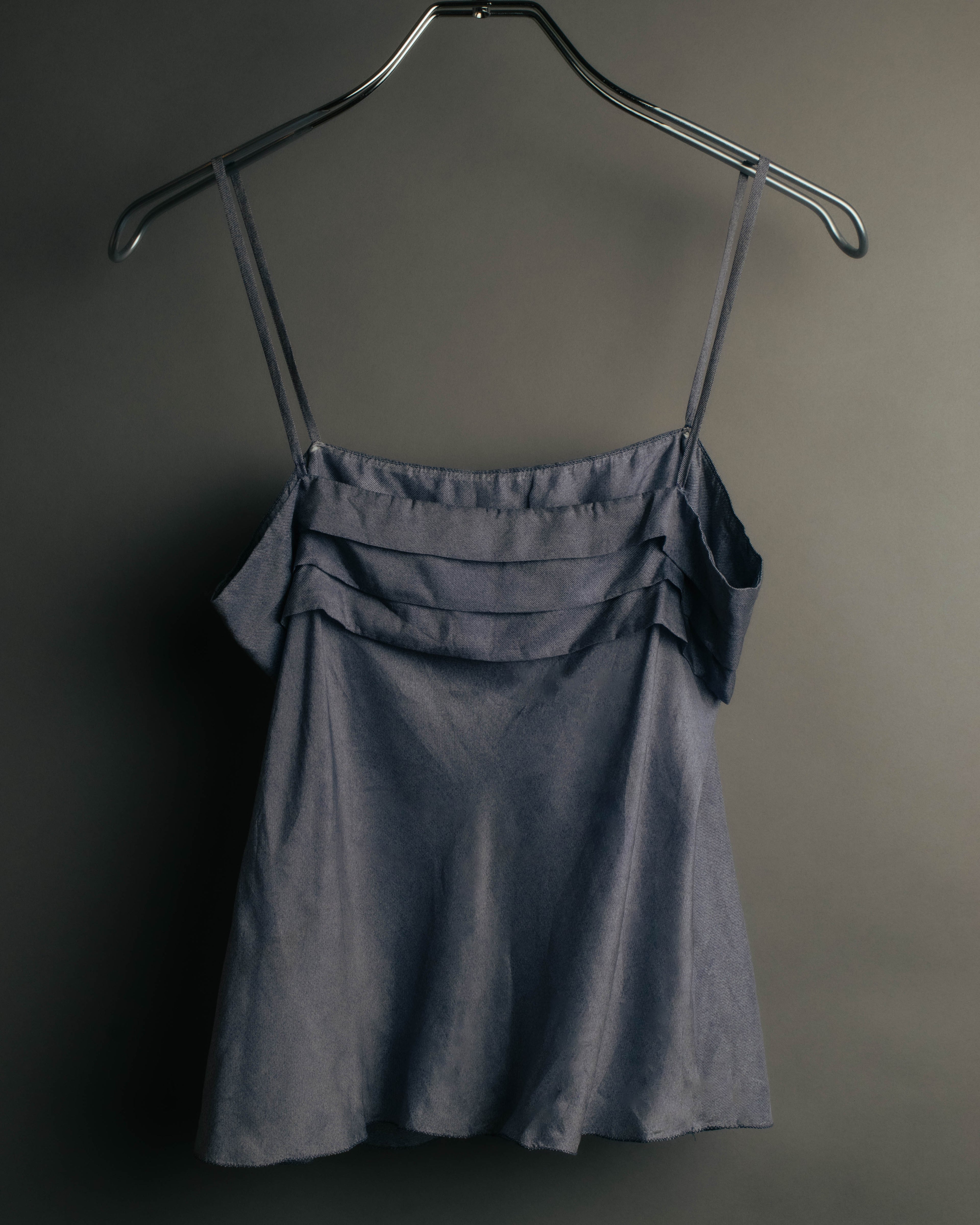 "Miu Miu" 90's-00's Delicate ruffled camisole top