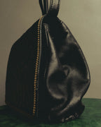 "LOEWE" 1990s to early 2000 ostrich leather shoulder bag