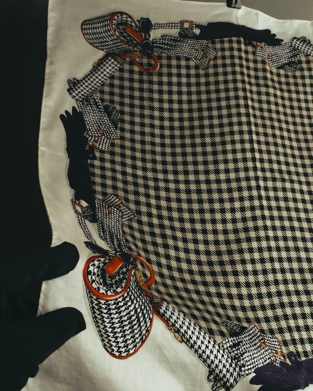 "Christian Dior" 80's Classic printed scarf