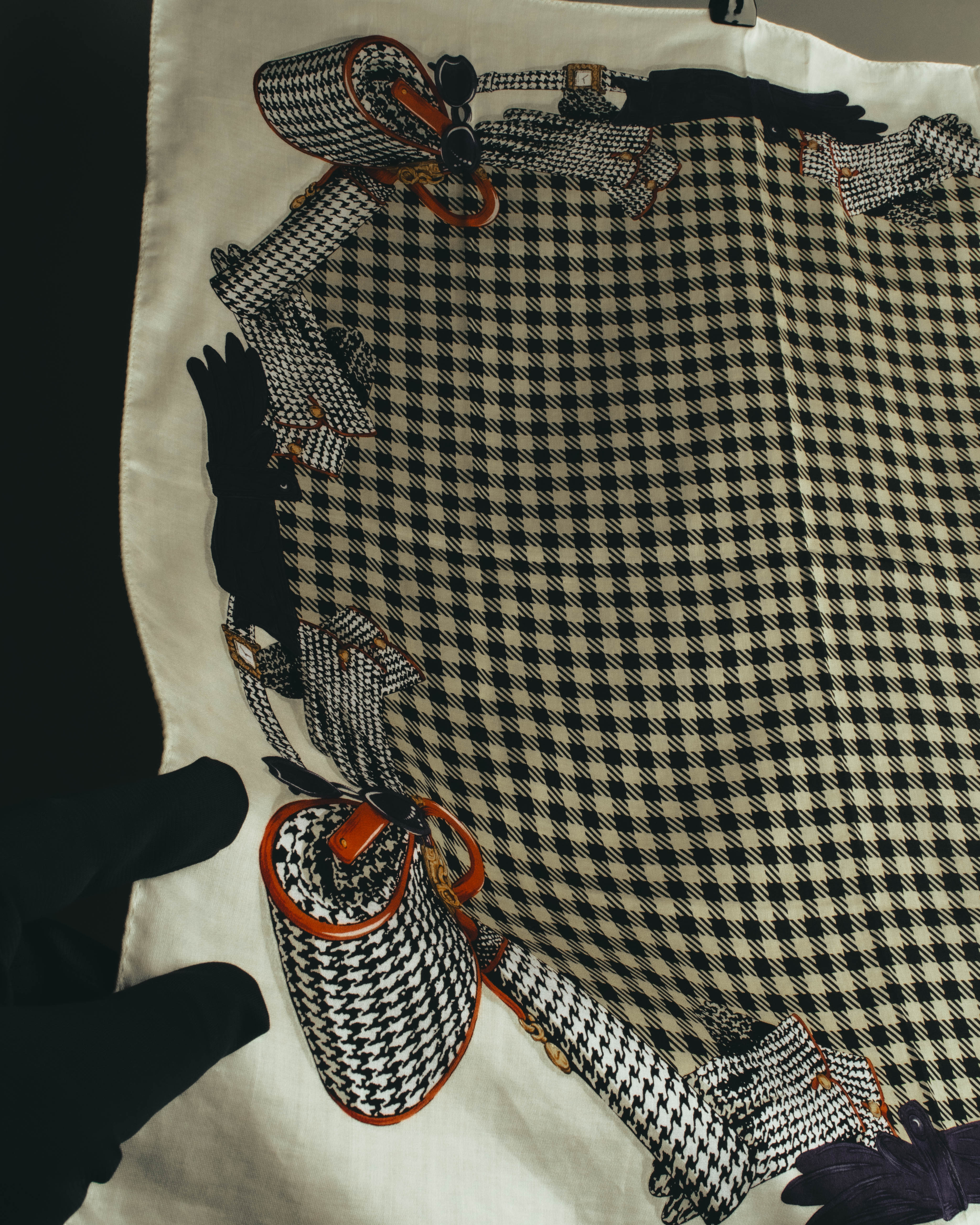 "Christian Dior" 80's Classic printed scarf