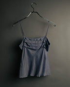 "Miu Miu" 90's-00's Delicate ruffled camisole top