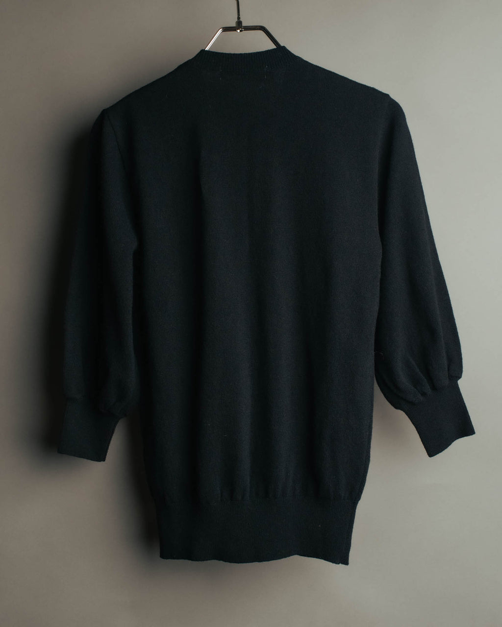 “COMME des GARCONS” 90’s asymmetrical button wool knit cardigan