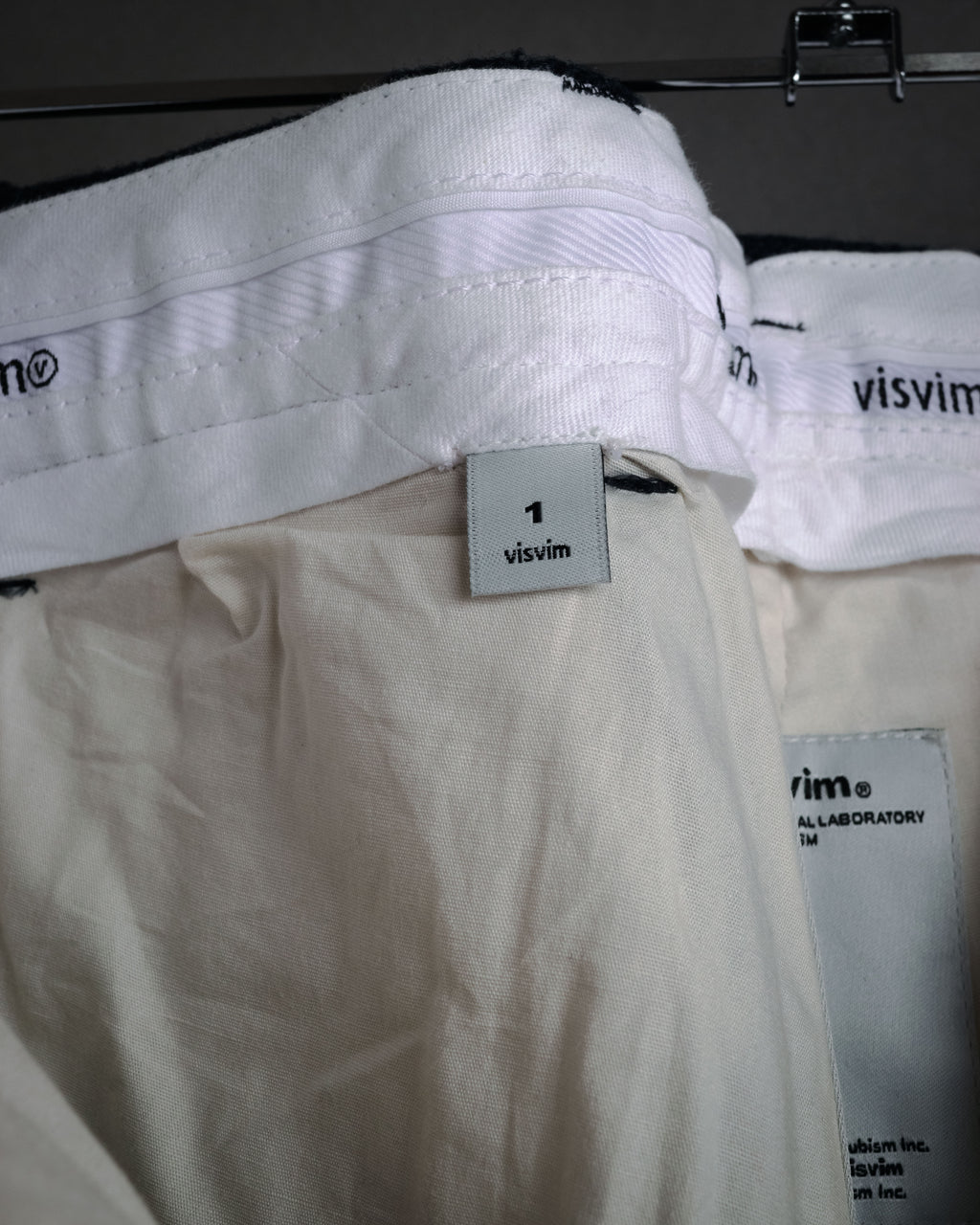 “visvim” 2014 AW Nep tweed cinch back trousers