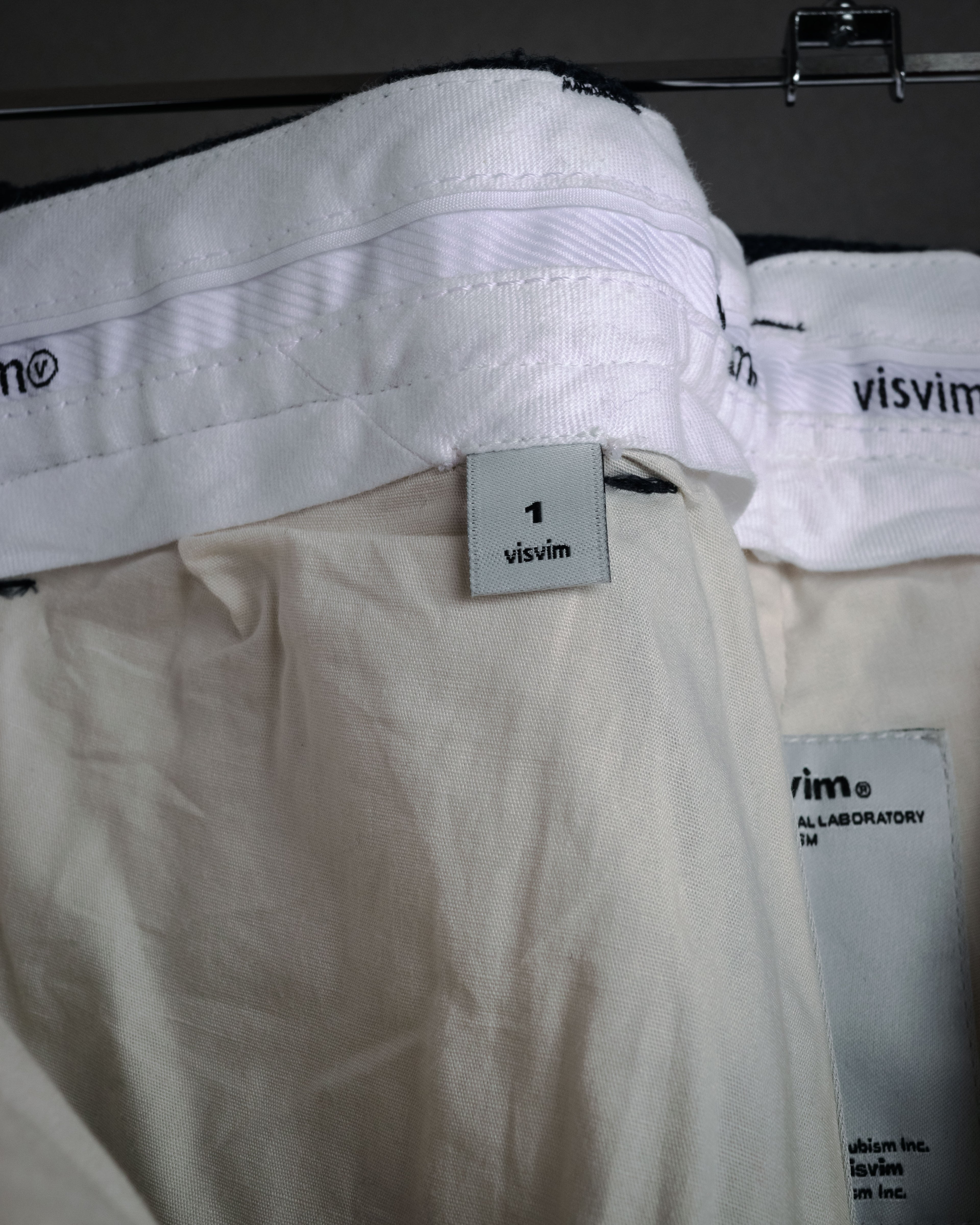 “visvim” 2014 AW Nep tweed cinch back trousers