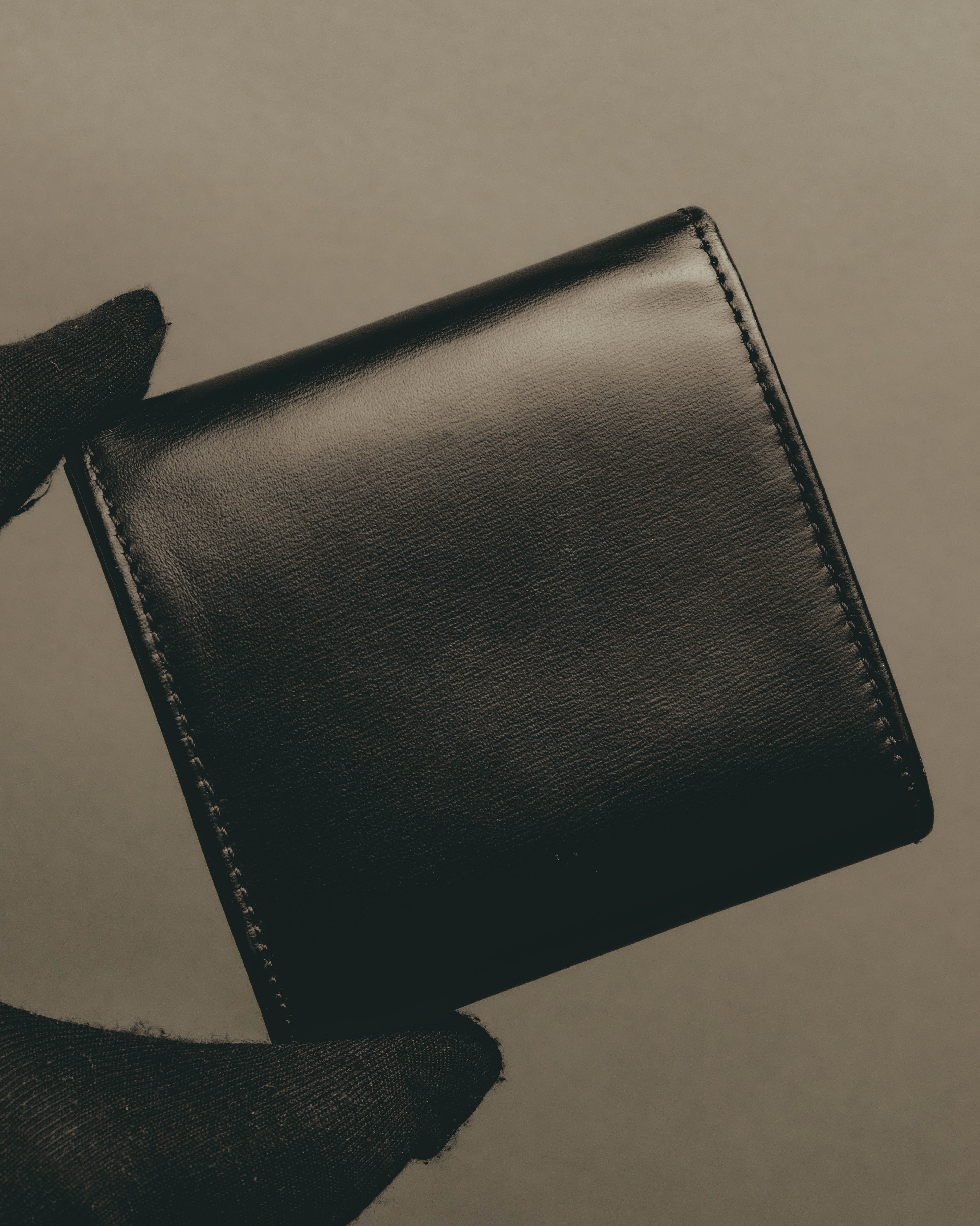 "Cartier" 00's-10's Sleek leather coin case