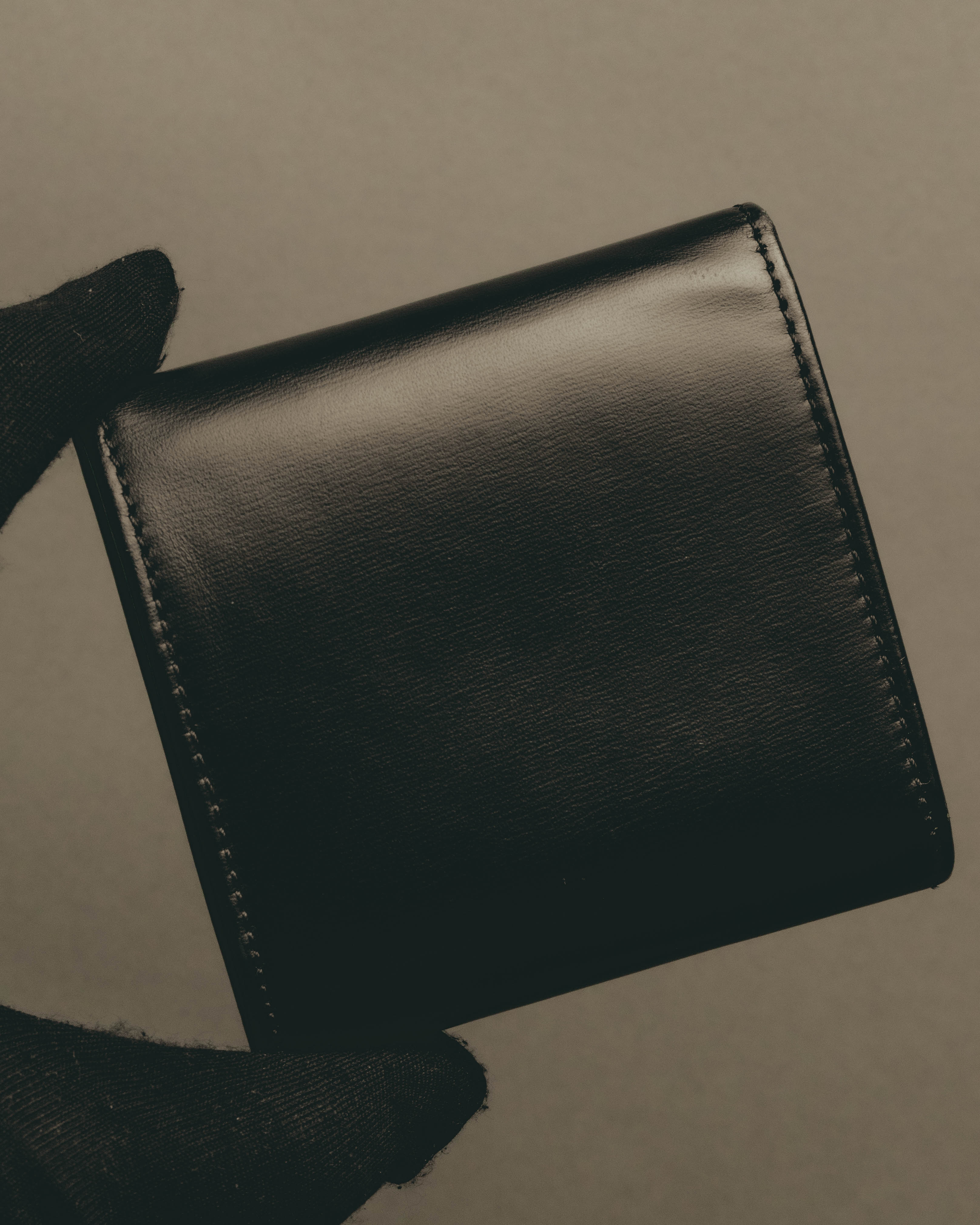 "Cartier" 00's-10's Sleek leather coin case