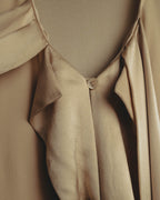 "Chloé" 10's Soft silk bow-tie blouse