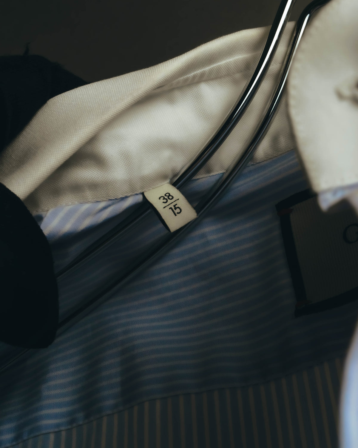 "GUCCI" 10's-20's Striped contrast-collar cotton shirt