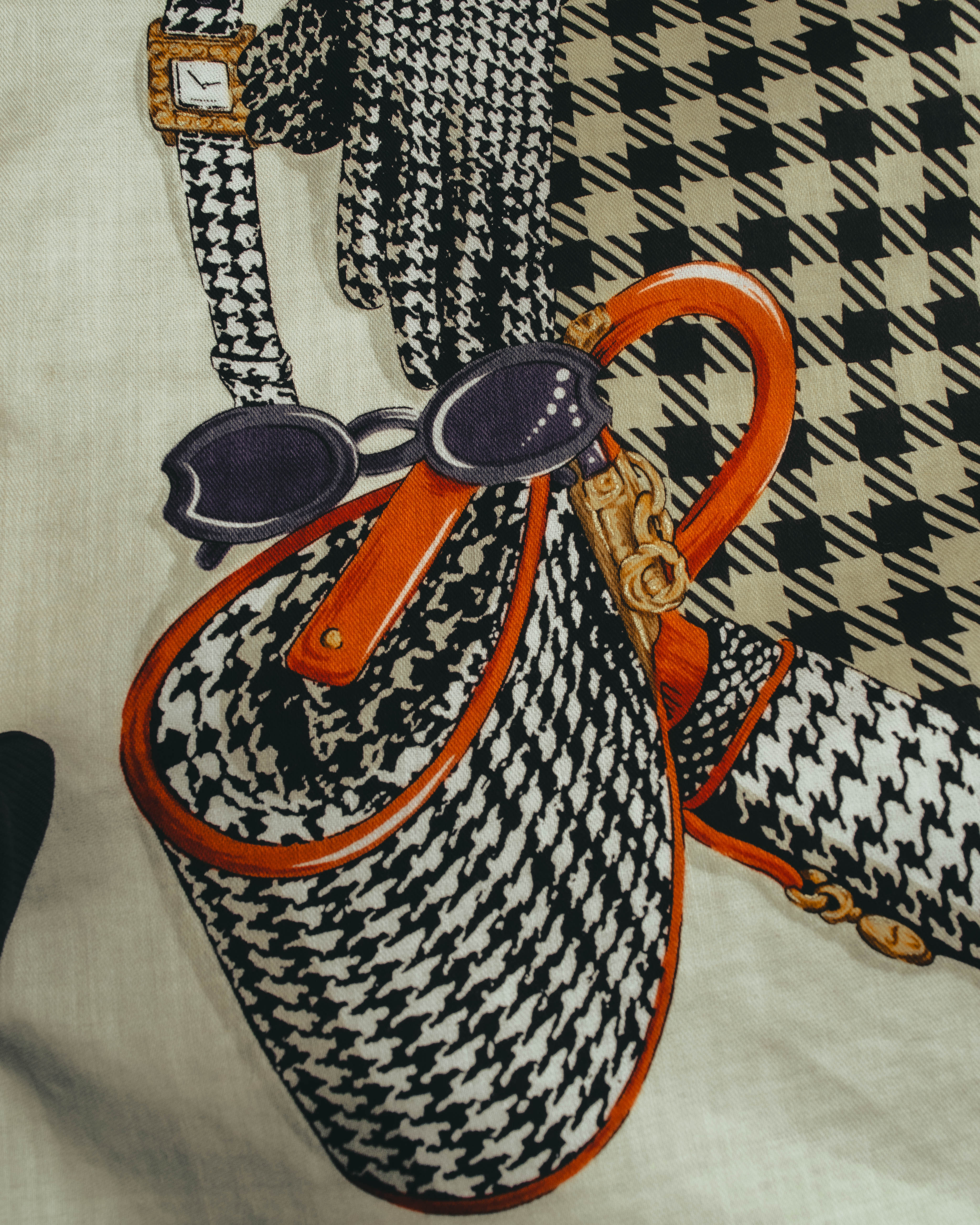"Christian Dior" 80's Classic printed scarf