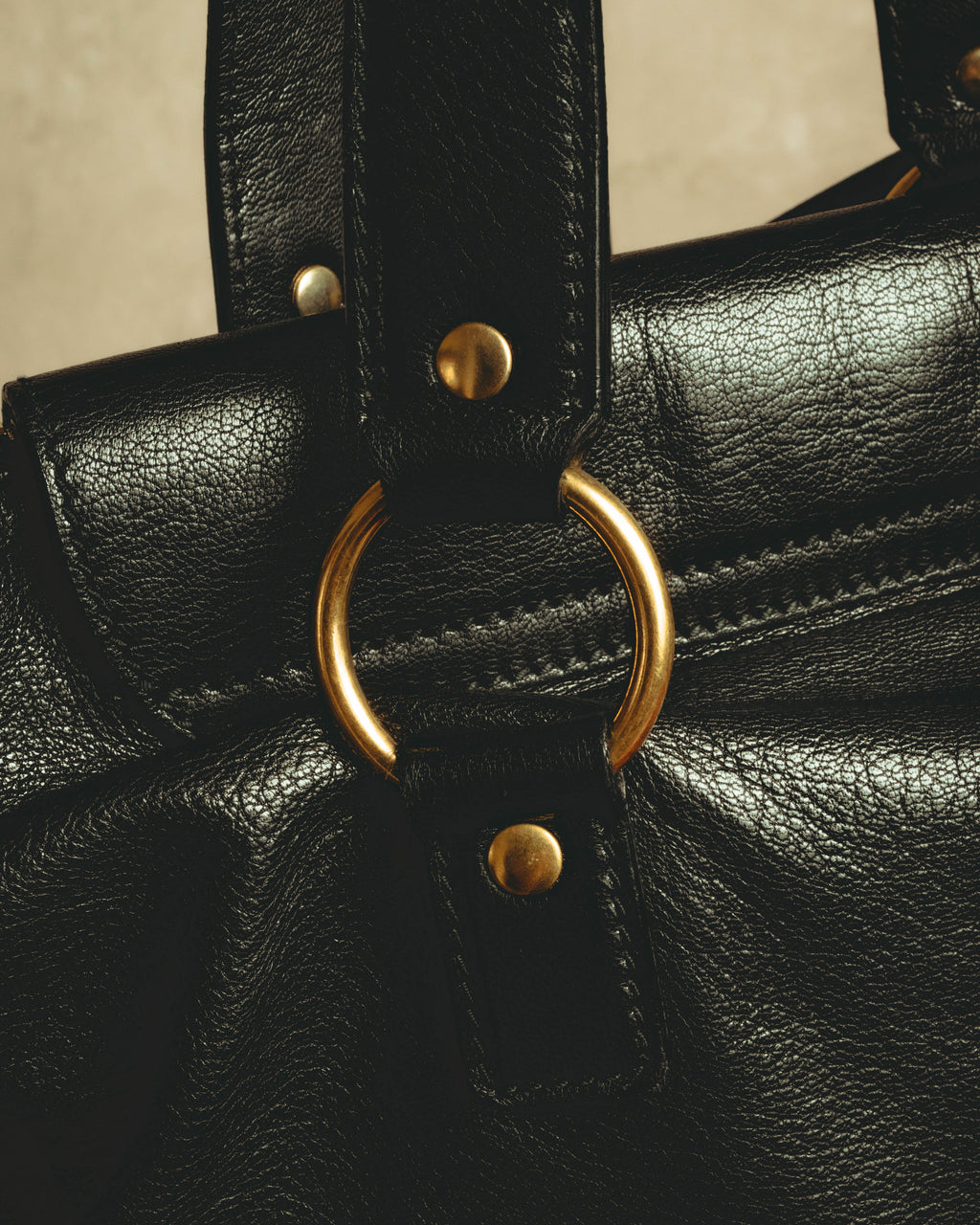 "–SPECIAL– Yves Saint Laurent" 00's-10's Soft leather 2-way handbag