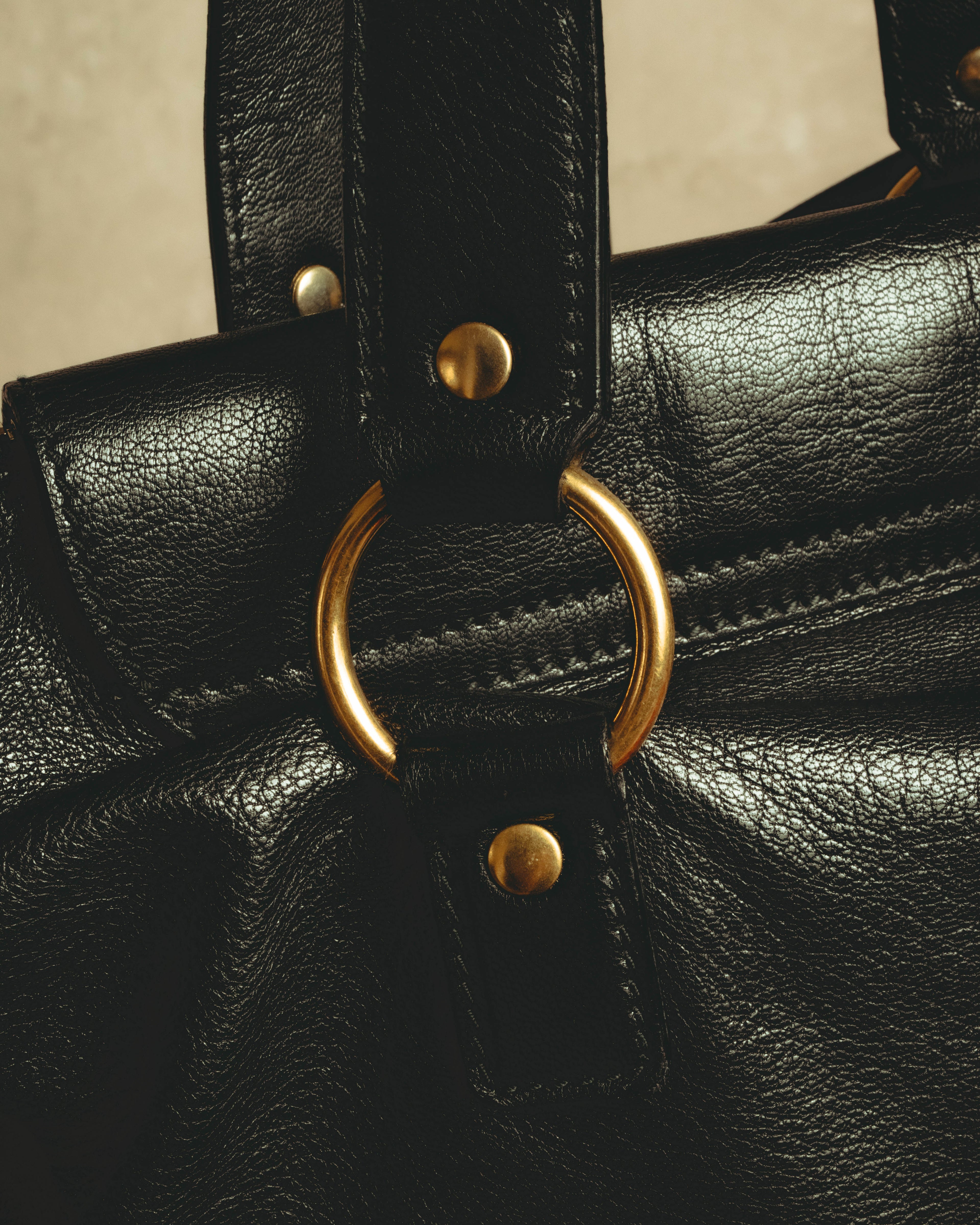 "–SPECIAL– Yves Saint Laurent" 00's-10's Soft leather 2-way handbag
