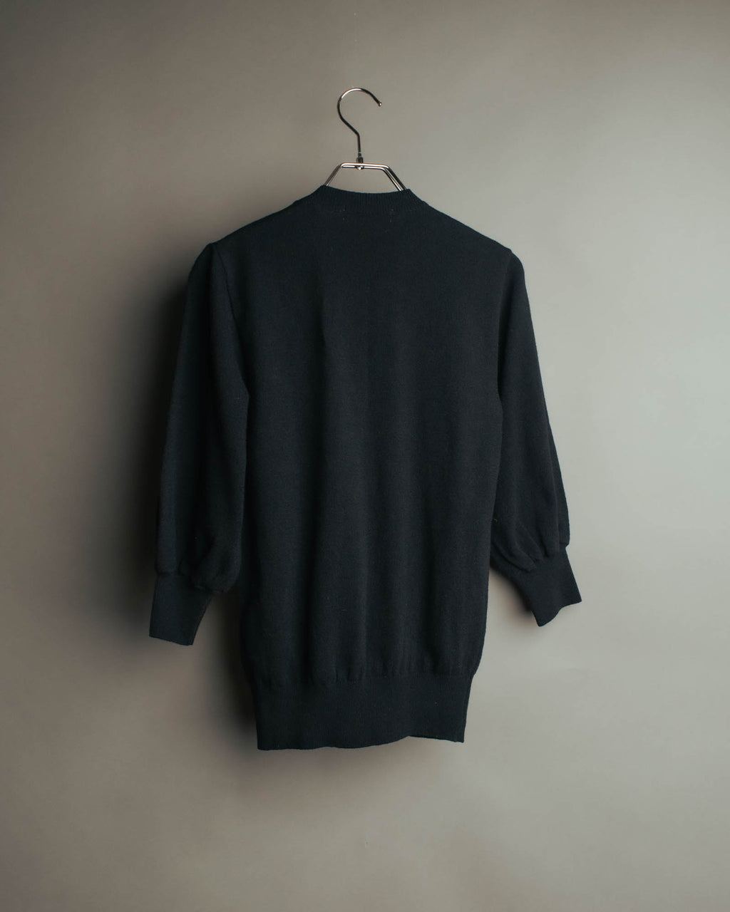 “COMME des GARCONS” 90’s asymmetrical button wool knit cardigan