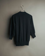 “COMME des GARCONS” 90’s asymmetrical button wool knit cardigan