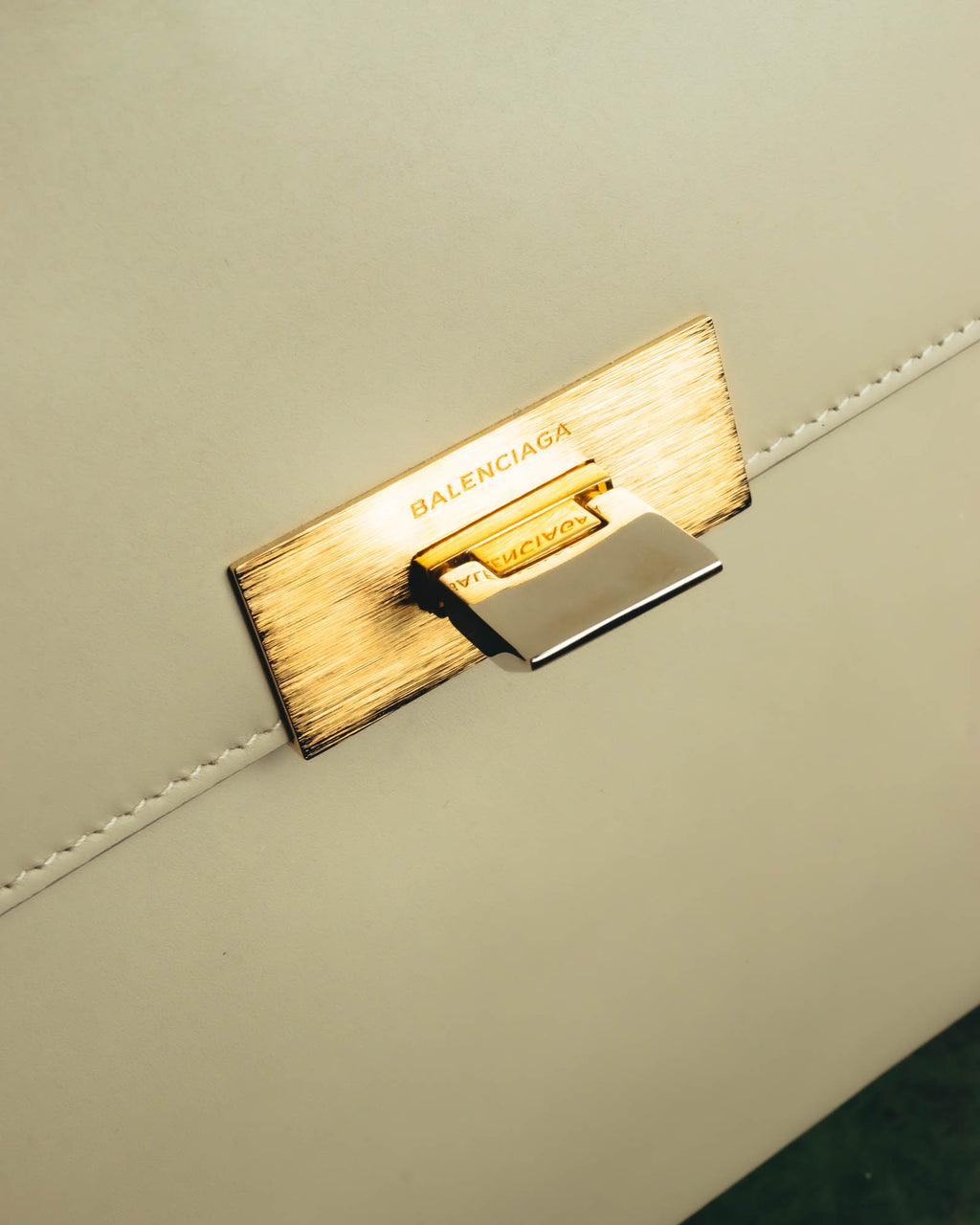 "BALENCIAGA" 2010's Structured leather top handle bag