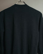 “COMME des GARCONS” 90’s asymmetrical button wool knit cardigan